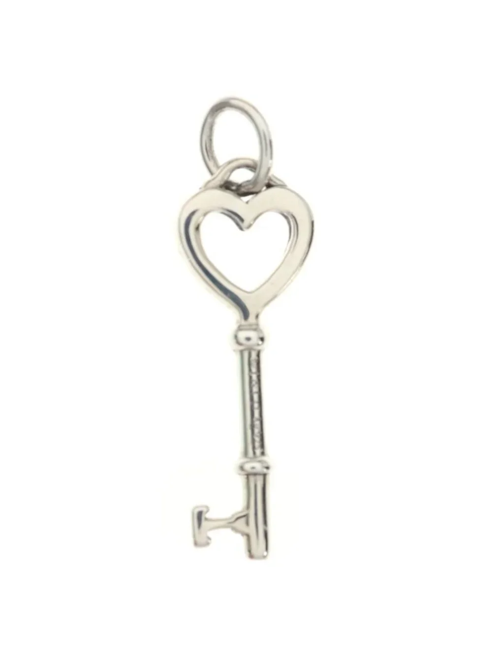 Tiffany & Co Heart Key Pendant Silver